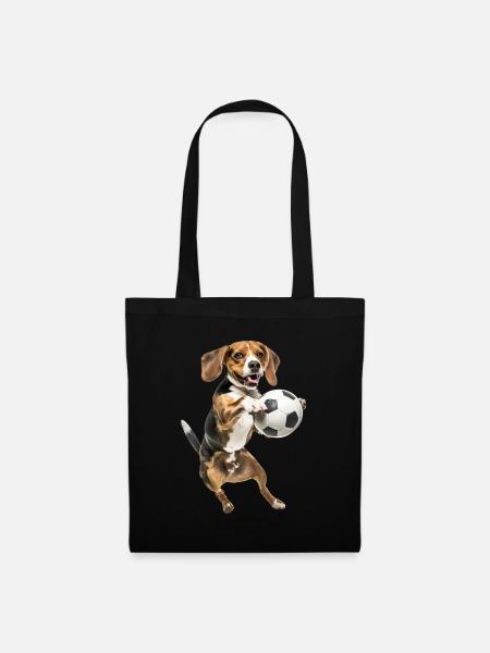 Beagle - Stoffbeutel - Schwarz