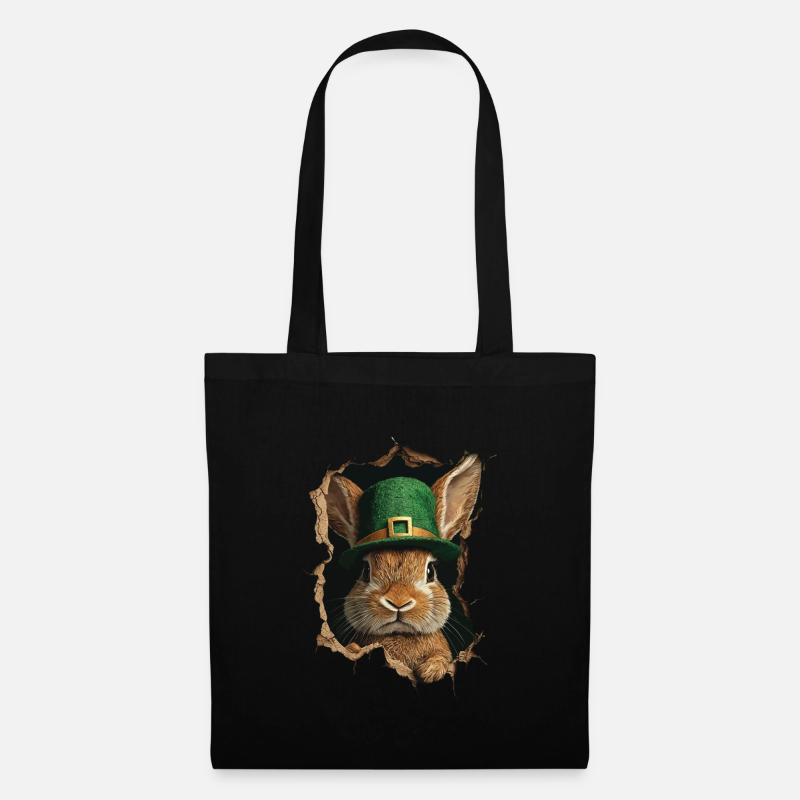 St. Patrick Kaninchen - Stoffbeutel - Schwarz