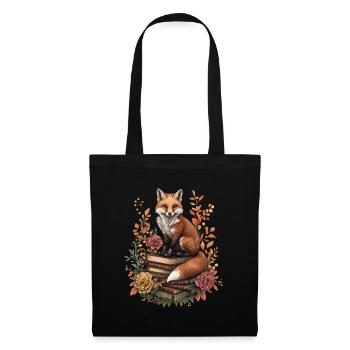 Fuchs - Stoffbeutel - Schwarz - Vorne