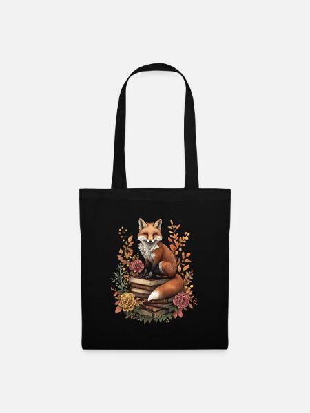Fuchs - Stoffbeutel - Schwarz
