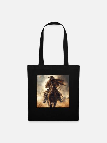 Cowboy - Stoffbeutel - Schwarz