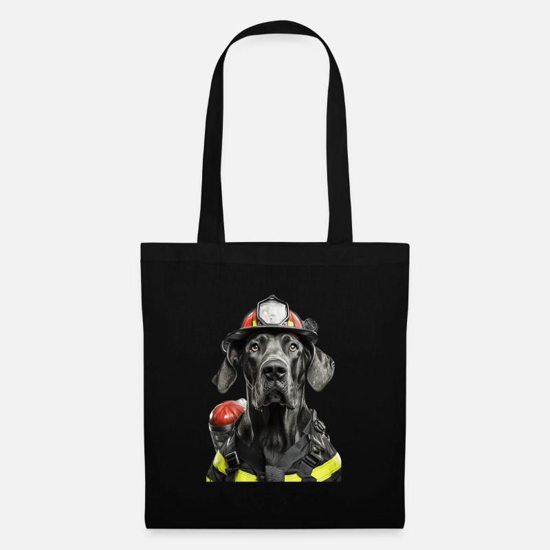 Deutsche Dogge - Stoffbeutel - Schwarz