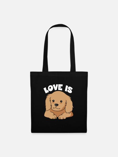 Cocker Spaniel Mama Hundemama - Stoffbeutel - Schwarz