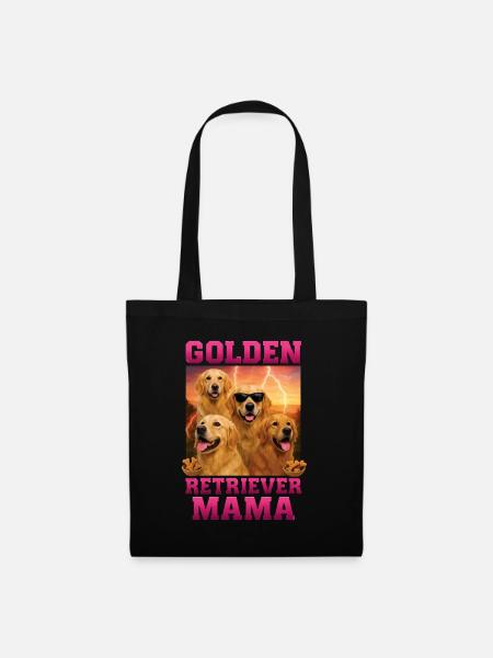Golden Retriever - Stoffbeutel - Schwarz
