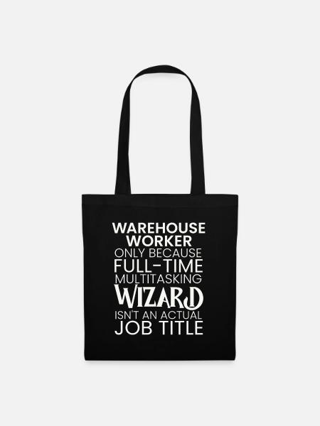 Warehouse Worker multitasking Wizard - Stoffbeutel - Schwarz