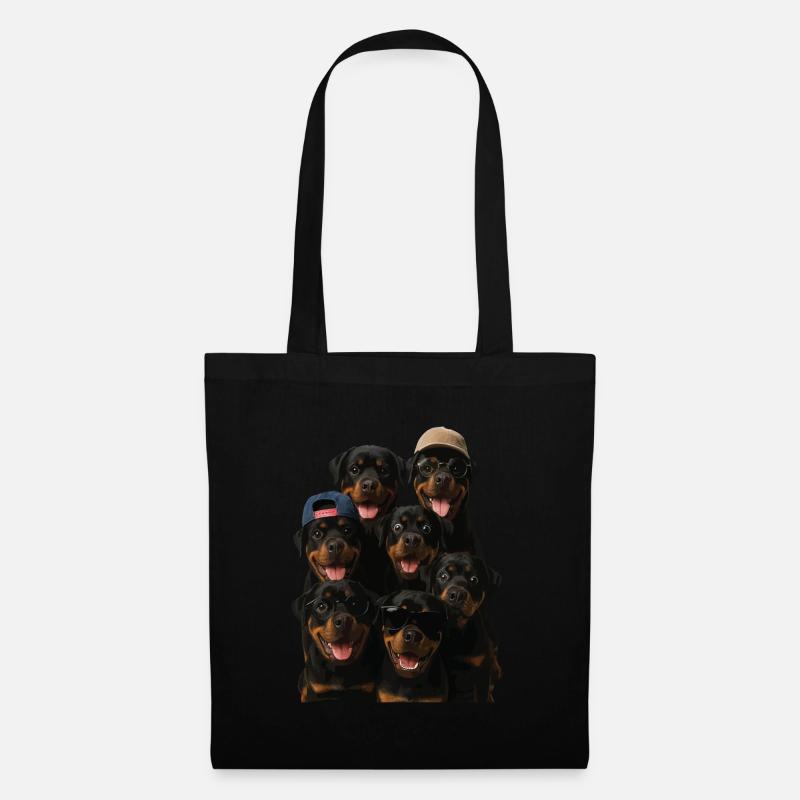Rottweiler - Stoffbeutel - Schwarz