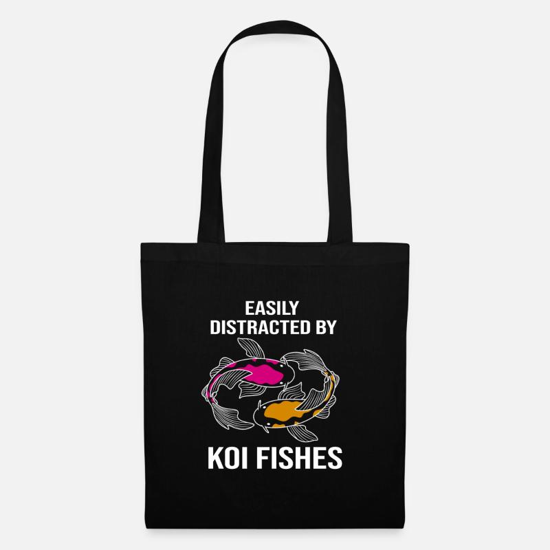 Koi Fisch Koi Karpfen Koi Koi Koi Koi - Stoffbeutel - Schwarz
