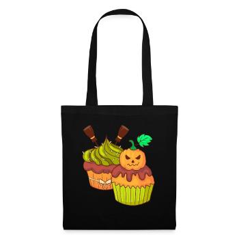 gâteau aux gâteaux halloween - Sac en tissu - noir - Devant