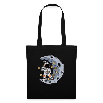 Un astronaute exploite le marché boursier BTC - Sac en tissu - noir - Devant