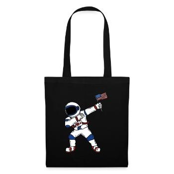 Dabbing American Astronaut July 4 - Tote Bag - black - Front
