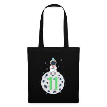 11th Birthday Space Birthday Party - Tote Bag - black - Front
