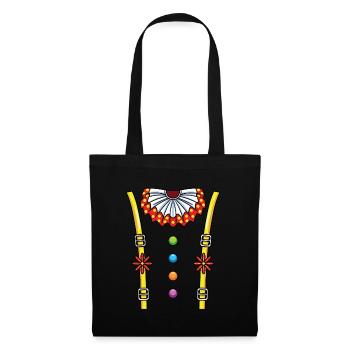 Clown Circus Costume Halloween - Sac en tissu - noir - Devant