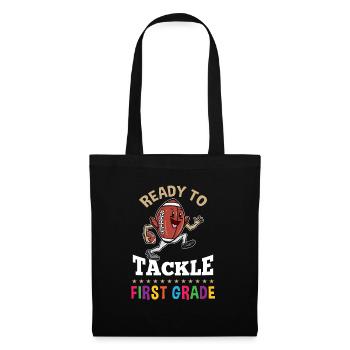 Ready to tackle first grade First day of school - Tote Bag - black - Front