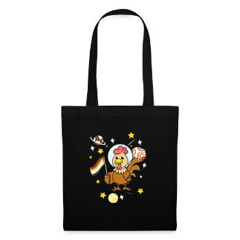 Poulet dans l’espace Gay Bear Pride - Sac en tissu - noir - Devant