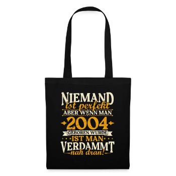 Millésime 2004 né anniversaire citation d’anniversaire - Sac en tissu - noir - Devant