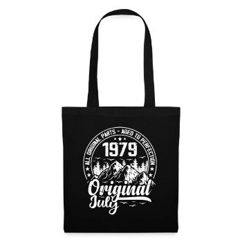 July 1979 Original:45 Years Birthday Gift - Tote Bag - black - Front