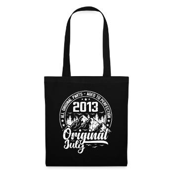 juillet 2013 Original:11 Ans Cadeau d'Anniversaire - Sac en tissu - noir - Devant