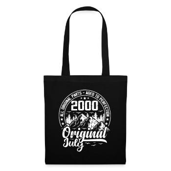July 2000 Original:24 Year Old Birthday Gift - Tote Bag - black - Front