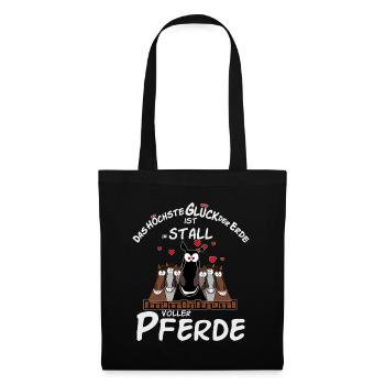 Pferdespruch - Stoffbeutel - Schwarz - Vorne
