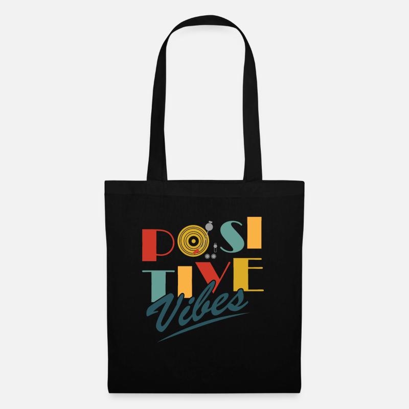 Ondes positives - Sac en tissu - noir