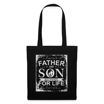 Père et fils meilleurs amis Vater und Sohn - Sac en tissu - noir - Devant