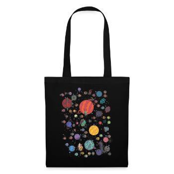 Space Planet Galaxy Graphic - Tote Bag - black - Front