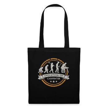 Evolution du charpentier - Sac en tissu - noir - Devant