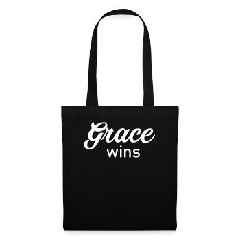 Grace Wins Christian Clothing & Gifts - Tote Bag - black - Front