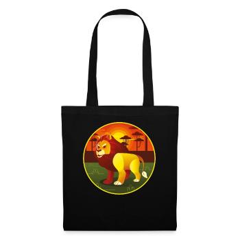 Lion Design Big Cat Big Cat Cat Fun Gift - Tote Bag - black - Front