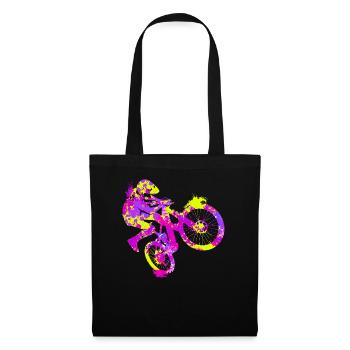 Art Mountain Biking Downhill Bike Radfahrer - Stoffbeutel - Schwarz - Vorne