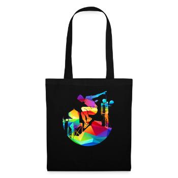 Sports Lover Parkour Art Acrobat Freerunner - Stoffbeutel - Schwarz - Vorne