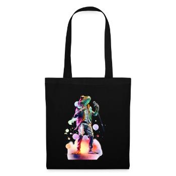 Singing Frog Schlager, par NeonCat - Sac en tissu - noir - Devant