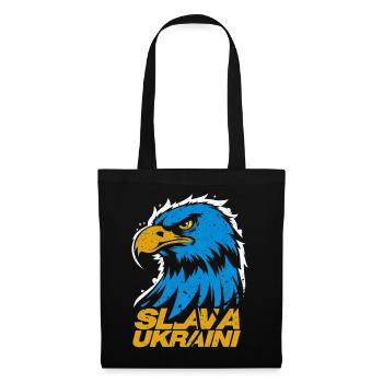 Patriotic Eagle of Ukraine: Slava Ukraini - Tote Bag - black - Front