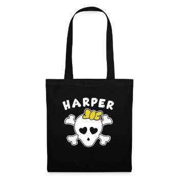 Pirate Harper Design for Girls and Women - Tote Bag - black - Front