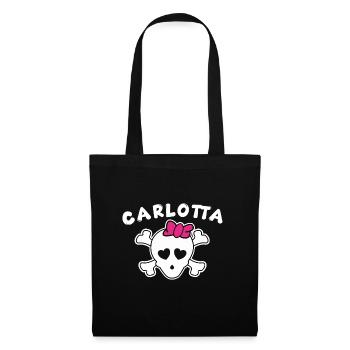 Pirate Carlotta Design for Girls and Women - Tote Bag - black - Front
