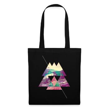 Nature Wilderness Mountains Mountaineering Hiking Climbing - Tote Bag - black - Front