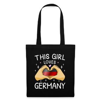 Germany Flag German Flag Used Look Home - Tote Bag - black - Front