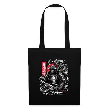 Traditional Japanese Samurai Warrior - Tote Bag - black - Front