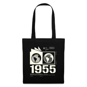 Cadeau d’anniversaire rétro vintage 1955 1955 - Sac en tissu - noir - Devant