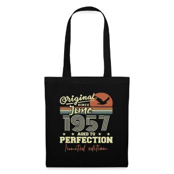 Born in June 1957, June 1957, Born June 1957 June 1957 - Tote Bag - black - Front