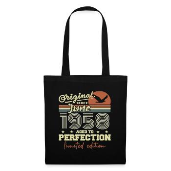 Born in June 1958, June 1958, Born June 1958 June 1958 - Tote Bag - black - Front