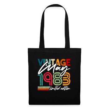 Vintage born May 1983 Birthday May 1983 - Tote Bag - black - Front