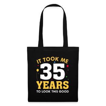 Il m’a fallu 35 ans pour être aussi belle - Sac en tissu - noir - Devant