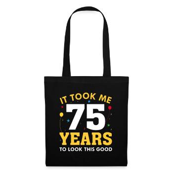 Il m’a fallu 75 ans pour être aussi beau - Sac en tissu - noir - Devant