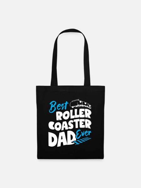 Best Roller Coaster Dad Ever - Stoffbeutel - Schwarz