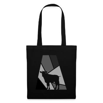 Vache Vache Lait - Sac en tissu - noir - Devant