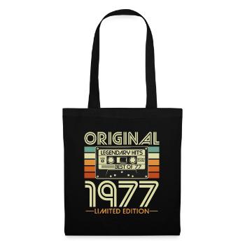 Original 1977 Vintage Vintage Birthday Retro - Sac en tissu - noir - Devant