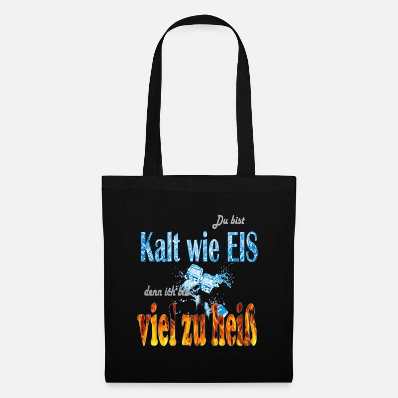 FROID COMME DE LA GLACE - Sac en tissu - noir
