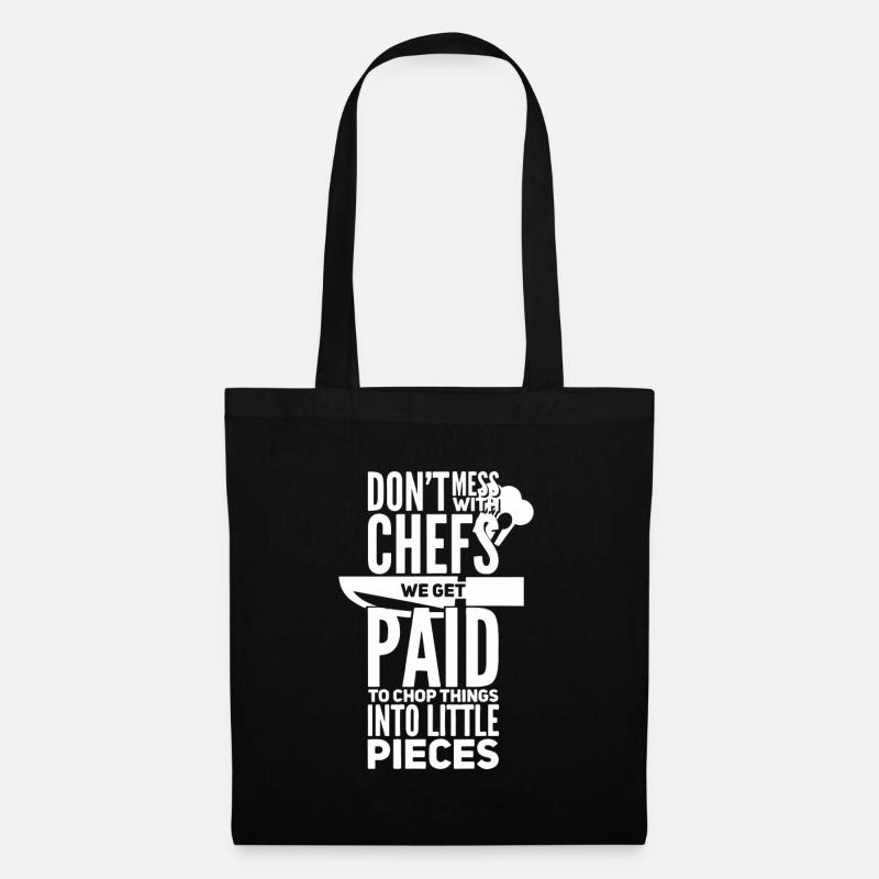 Don't Mess With Chefs Chef Chef Chef Chef Chef - Tote Bag - black