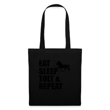 Icelandic Horse: Icelandic Horse Horse Pony Merch - Tote Bag - black - Front